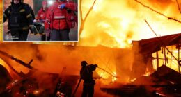 Russian missiles and drones bombard Ukraine at night, killing at least 16 people