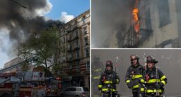 2 dead and 11 injured after enormous blaze tears through, partially collapses NYC apartment building