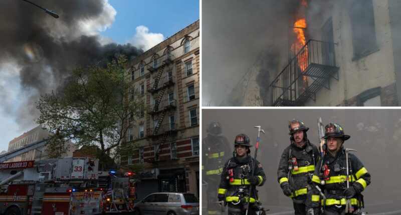 2 dead and 11 injured after enormous blaze tears through, partially collapses NYC apartment building