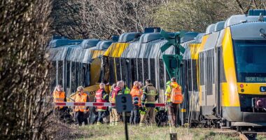 2 trains collide in Denmark, leaving 5 people critically injured