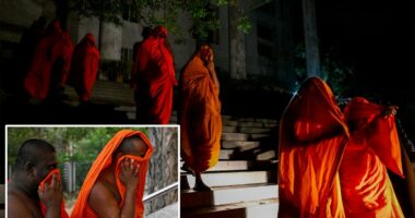 22 Buddhist monks arrested at Sri Lanka airport for allegedly hiding 242 pounds of marijuana in luggage