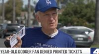 81-year-old Dodgers season ticket member finally given paper tickets back