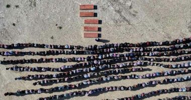 A Syrian man buries his wife and 4 children killed in Israeli strikes on Beirut