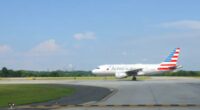 American Airlines plane at Charlotte airport nearly crashes into truck