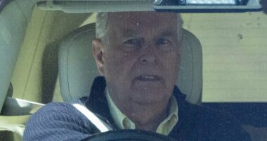 Andrew looks forlorn in Land Rover amid Edward and Sophie 'row'