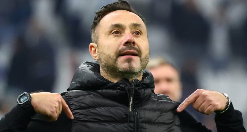 Angry Tottenham fans launch 'No to Roberto De Zerbi' campaign and urge club NOT to replace under pressure interim Igor Tudor with ex-Brighton boss - over manager's defence of controversial exile Mason Greenwood