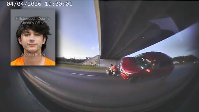 Apopka man accused of reckless driving in crash that injured a motorcyclist in Hillsborough County