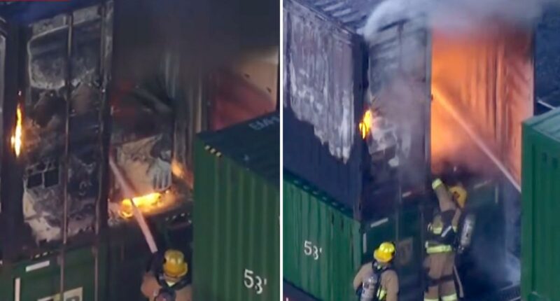 Arson now suspected in LA freight car blaze that left packages toasted