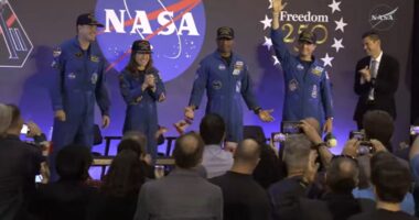 Artemis II's moon-traveling astronauts return to Houston to cheers after record-breaking trip, successful splashdown in Pacific