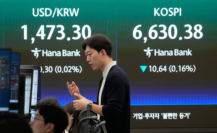 Asian stocks gain and oil prices decline after the UAE says it will exit OPEC