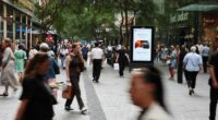 Shoppers at Pitt Street Mall in Sydneys