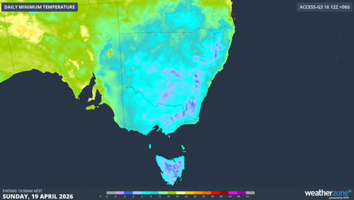 Australia's south-east in for its first really chilly mornings of the year