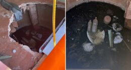 Australian tourist trapped waist-deep in sewage after outback toilet collapses
