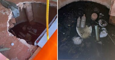 Australian tourist trapped waist-deep in sewage after outback toilet collapses