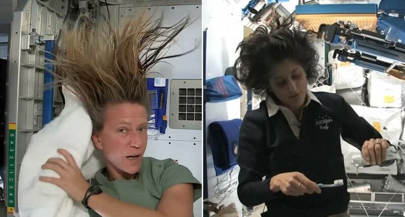 Beauty routines for astronauts - how women wash hair and wear makeup