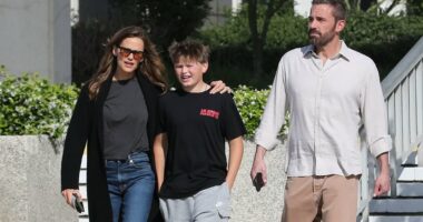Ben Affleck and Jennifer Garner happily reunite with son Samuel, 14