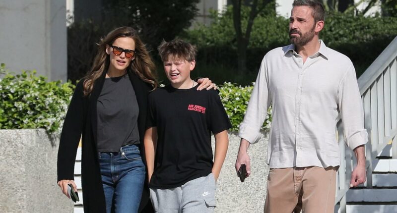 Ben Affleck and Jennifer Garner happily reunite with son Samuel, 14