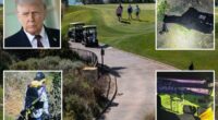 Body-armored gunman with frightening messages scrawled on rifle arrested after firing shot near Trump National Golf Course Los Angeles