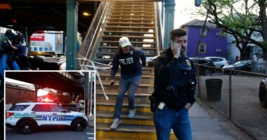 Boy, 16, hid gun in sock that pal used to shoot teen on NYC train as victim left paralyzed: sources