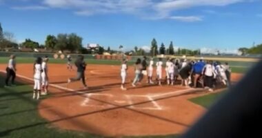 Brawl breaks out at softball game between Clovis High and Central East High in California