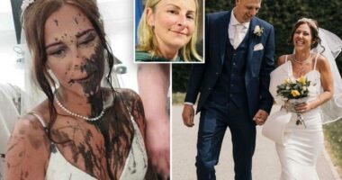 Bride covered in black paint in shocking 'revenge' attack by her new sister-in-law