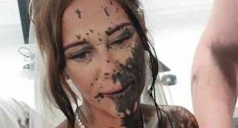 Bride reveals why sister-in-law threw black paint over her white dress