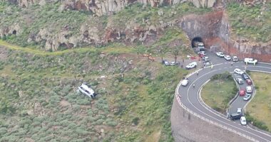 Brit, 77, killed and dozens injured as tourist bus plunges 30ft