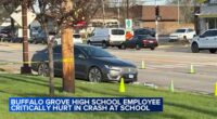 Buffalo Grove High School crash today: Crossing guard critically injured in crash near Dundee Road, students say