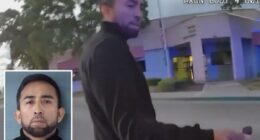 California man accused of killing ex-wife and new boyfriend makes bold move in chillingÂ  body-cam video