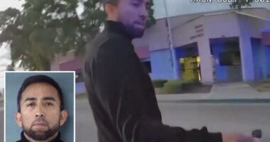 California man accused of killing ex-wife and new boyfriend makes bold move in chillingÂ  body-cam video