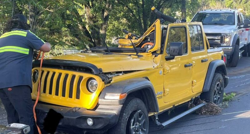 California woman escapes death twice after falling asleep behind the wheel