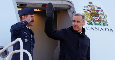 Canadian leader Mark Carney spent half a MILLION dollars of taxpayers' money on plane food in his first year as Prime Minister