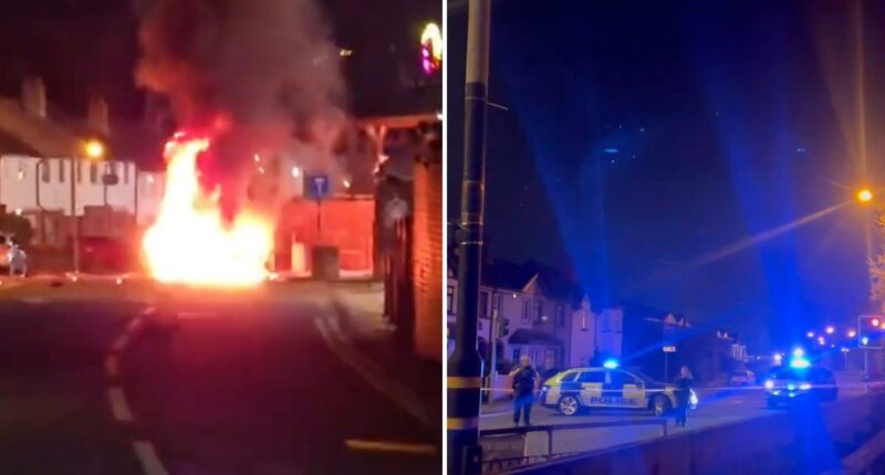 Car explodes outside police station in Northern Ireland