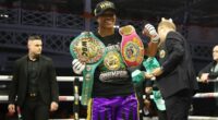 Caroline Dubois becomes unified lightweight champion: Briton dominates Terri Harper in Jake Paul's MVP promotion's first UK show - as she reveals plans to win undisputed status