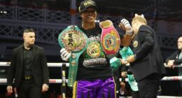 Caroline Dubois becomes unified lightweight champion: Briton dominates Terri Harper in Jake Paul's MVP promotion's first UK show - as she reveals plans to win undisputed status