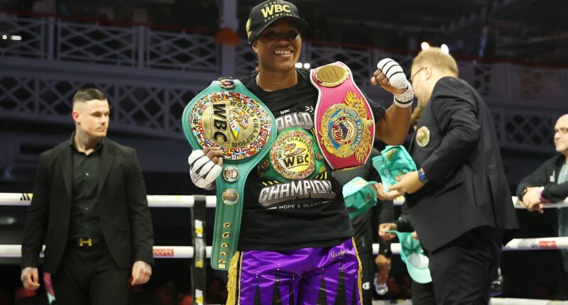 Caroline Dubois becomes unified lightweight champion: Briton dominates Terri Harper in Jake Paul's MVP promotion's first UK show - as she reveals plans to win undisputed status