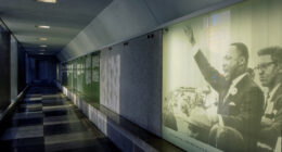 Cascades of Freedom flow at San Francisco' Martin Luther King Jr. memorial