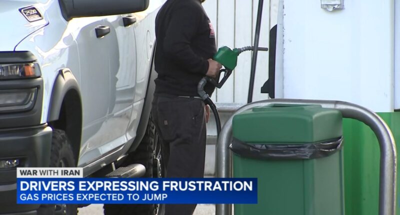 Chicago-area drivers frustrated by high gas prices as oil futures react to Strait of Hormuz remaining closed amid Iran war