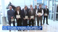 Chicago police officers honored for arresting Sheaves Slate for arson, murder of Chicago firefighter Michael Altman