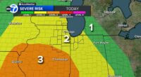 Chicago weather forecast: Potentially severe storms expected Monday, with risk of high winds, hail and tornadoes