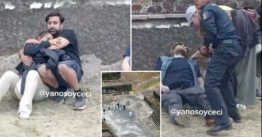 Chilling video shows aftermath ancient Mexican pyramid shooting