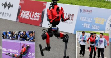 Chinese robot smashes human world record in half-marathon