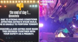 Coachella horror as massive light fixture rains down on fans mid-concert: âBlood all overâ