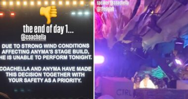 Coachella horror as massive light fixture rains down on fans mid-concert: âBlood all overâ