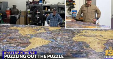 Colorado grandpa finishes world's largest jigsaw puzzle with 60K pieces 4 years after starting it