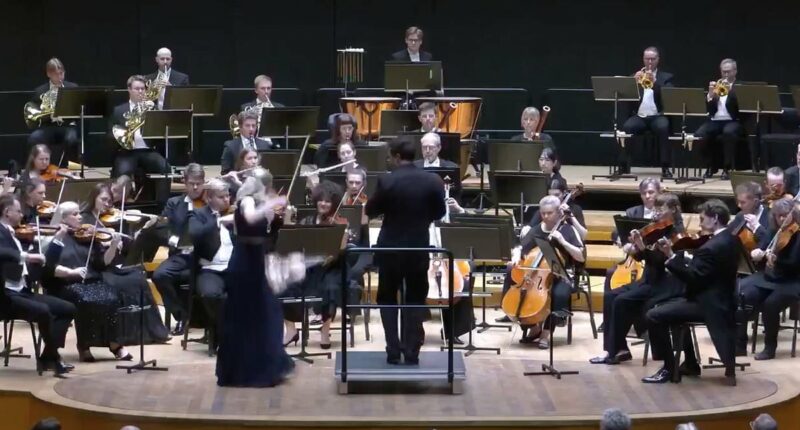 Conductor sends £1million violin crashing to the floor mid-concert