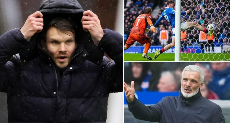 DON'T LOOK NOW: Danny Rohl watches Rangers hit the summit... but admits he'll be turning off when title rivals Hearts and Celtic are in action