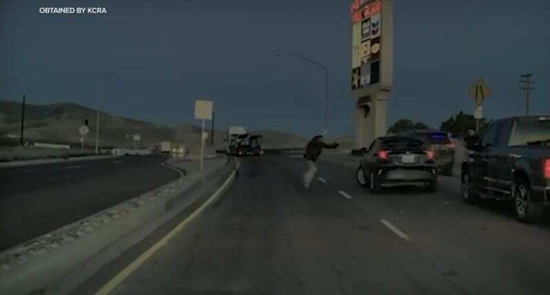 Dashcam video shows what happened before ICE agents opened fire after traffic stop in Stanislaus County, California