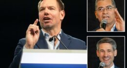 Dem candidates scrambling for Eric Swalwell's votes lean on family man image