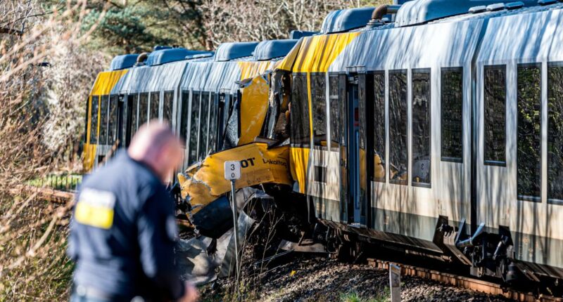 Denmark train collision injures 18 people